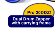 Dual Drum Zapper with Carrying Frame